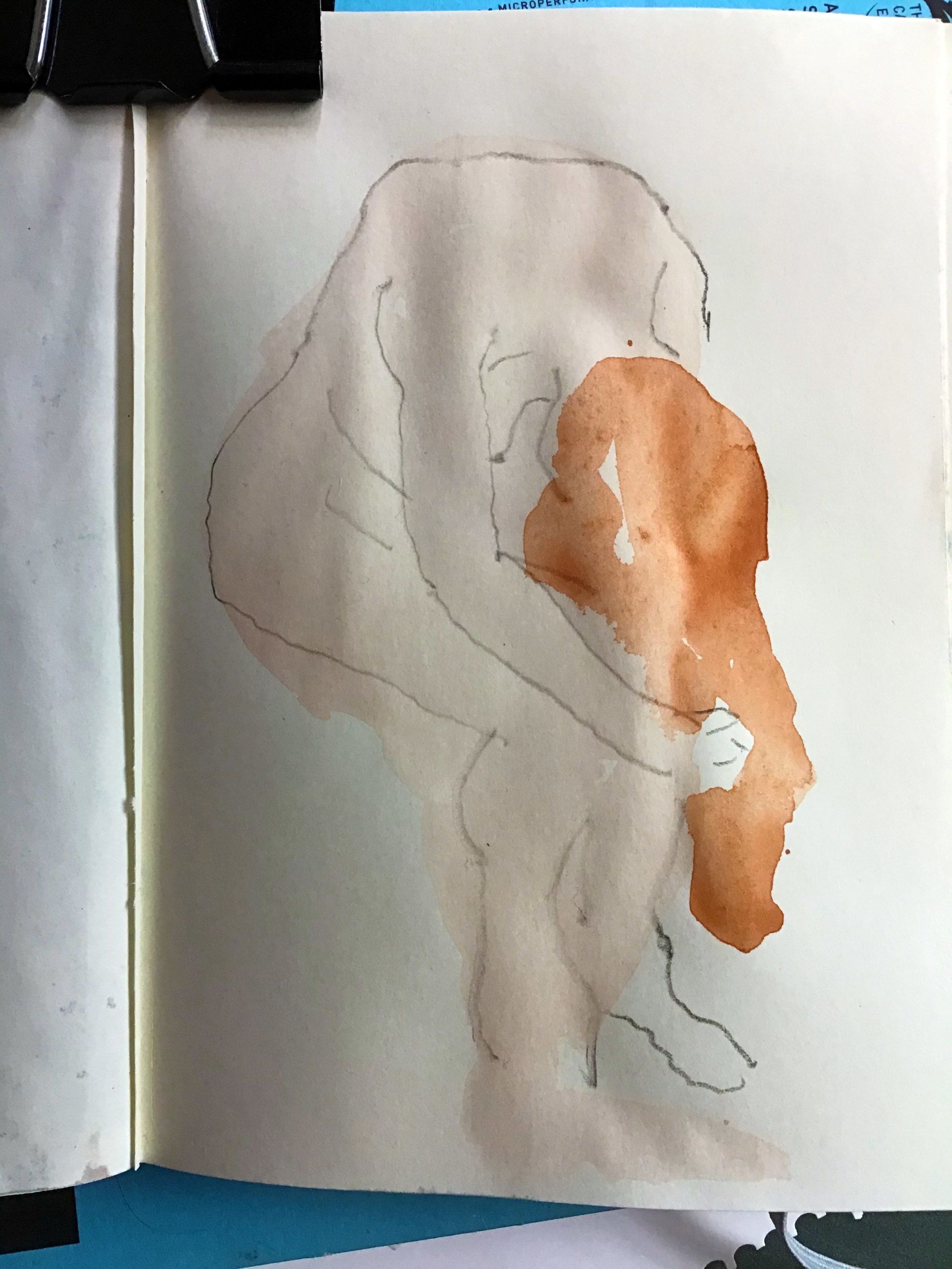 Auguste Rodin Watercolour Demo