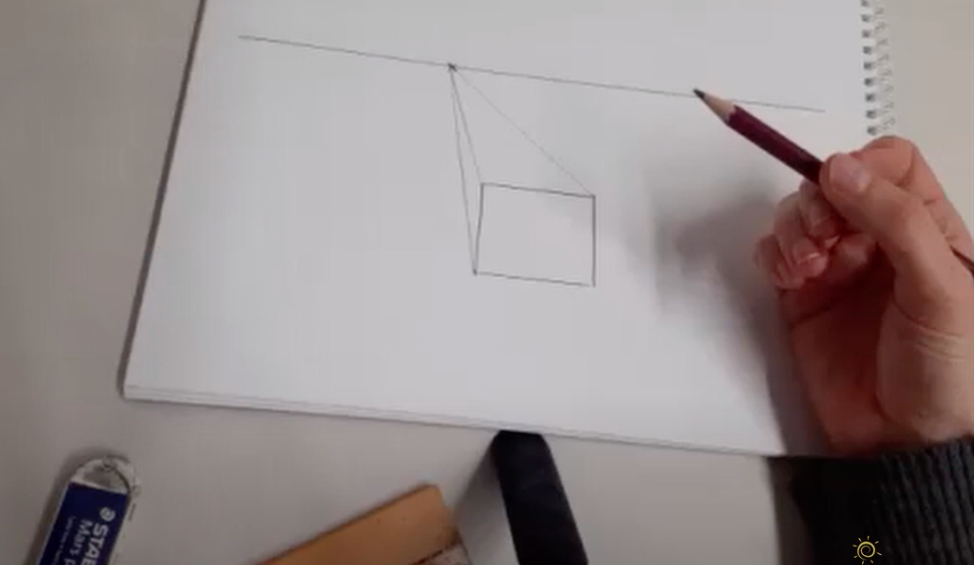 Drawing a Cube - Free Art Lesson Video
