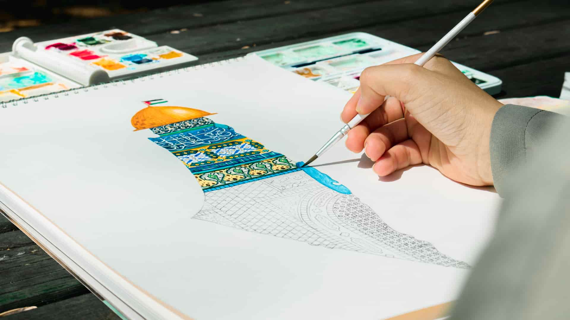 Watercolour intermediate class at ARAS