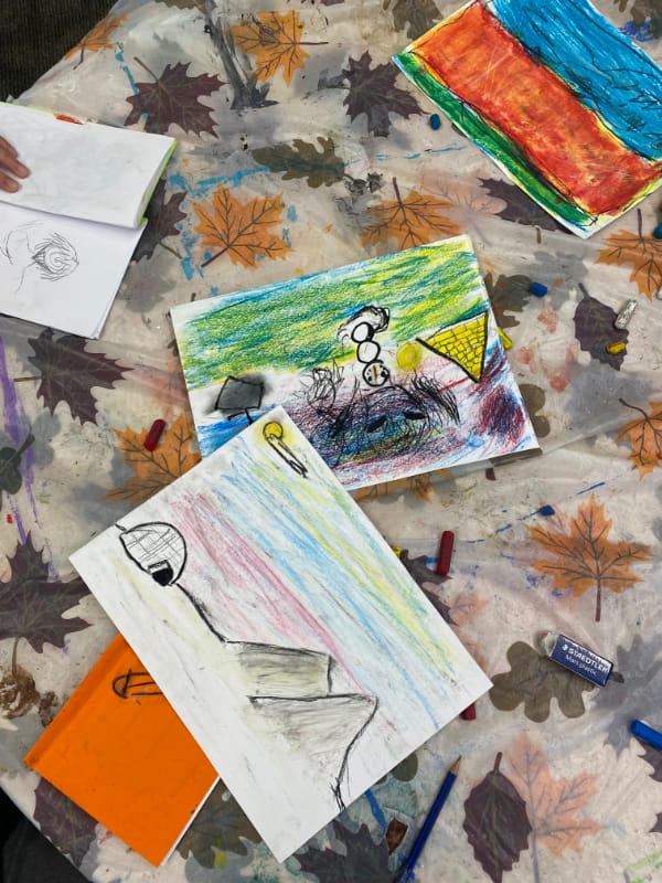 Drawing & Painting (SK – Grade 3) student work