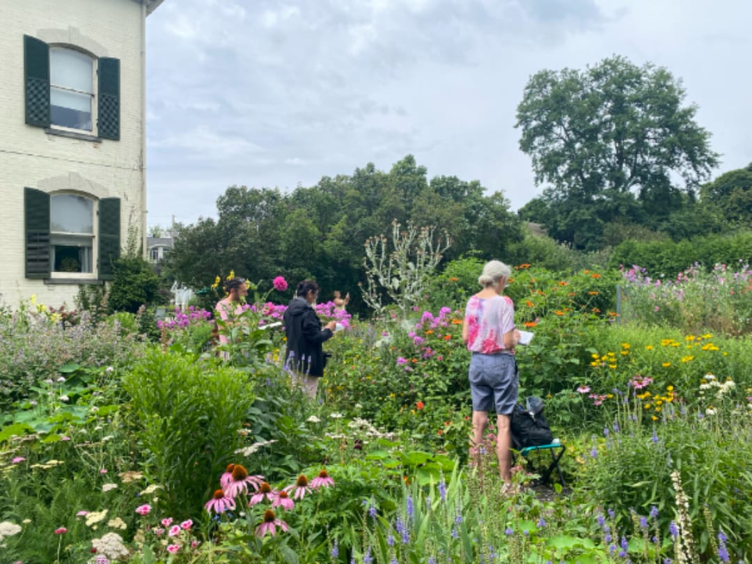 Drawing in the Gardens - Spadina Museum