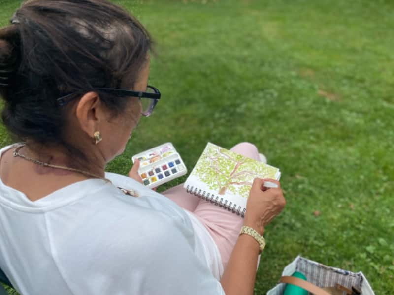 Sketchbook Studies in the Gardens